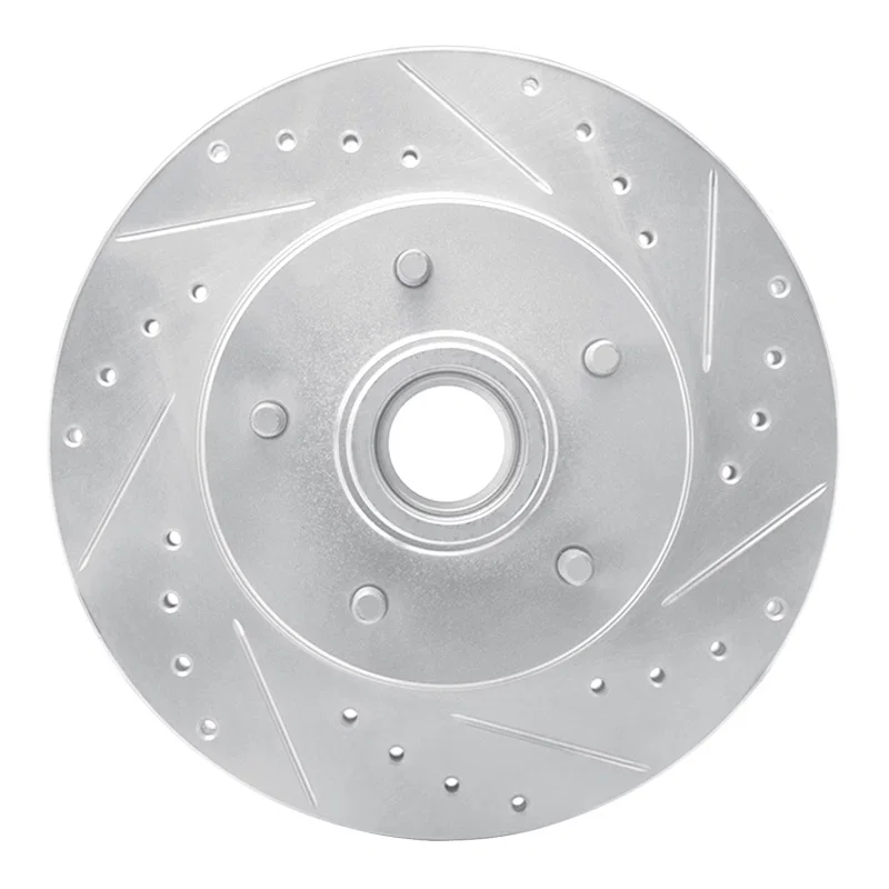 R1 Concepts 631-51000R, R1 1991-1996 Buick Roadmaster Front Right Drilled & Slotted Silver Brake Rotor