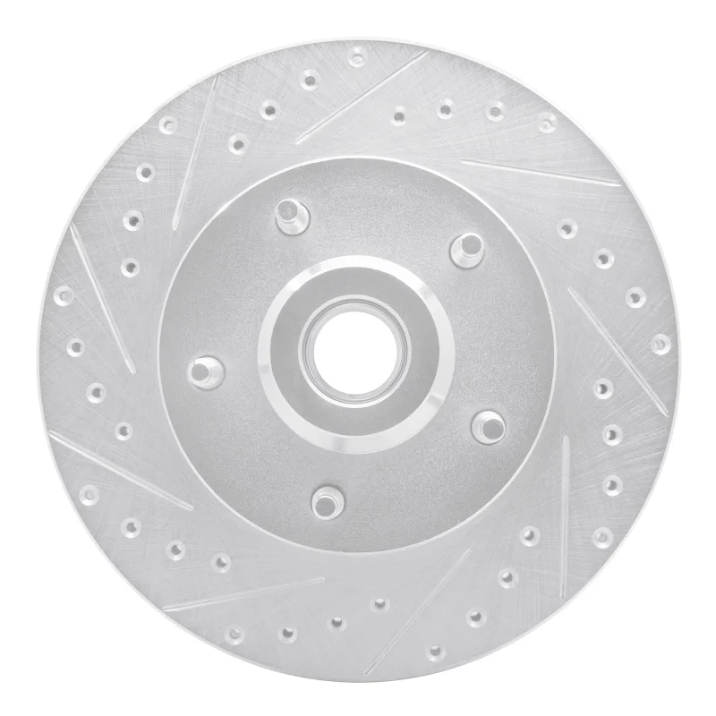 R1 Concepts 631-40096L, R1 03-03 Dodge Ram 1500 Van Front Left Drilled & Slotted Silver Brake Rotor