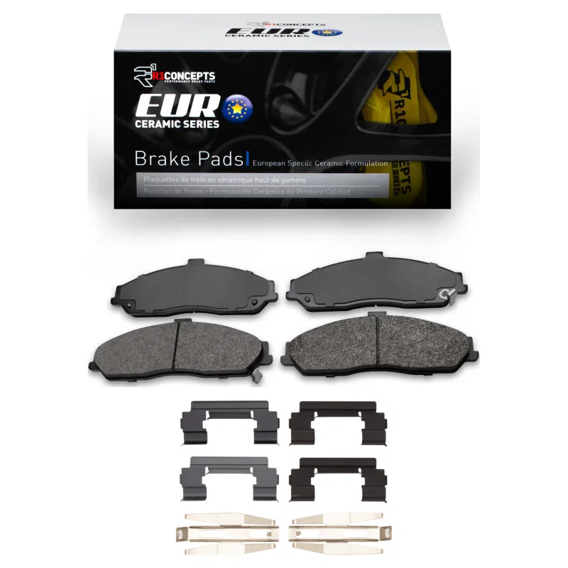 R1 Concepts 2600-0731-01, R1 1997-2013 Chevrolet Corvette Front R1 Euro Ceramic Pads & Hardware Kit