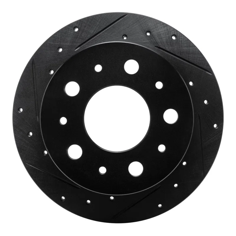 R1 Concepts 633-40115L, R1 14-21 Ram Promaster 2500 Rear Left Drilled & Slotted Black Brake Rotor