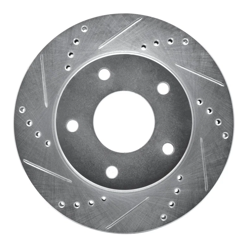 R1 Concepts 631-48005L, R1 79-98 Buick Riviera Rear/Front Left Drilled & Slotted Silver Brake Rotor