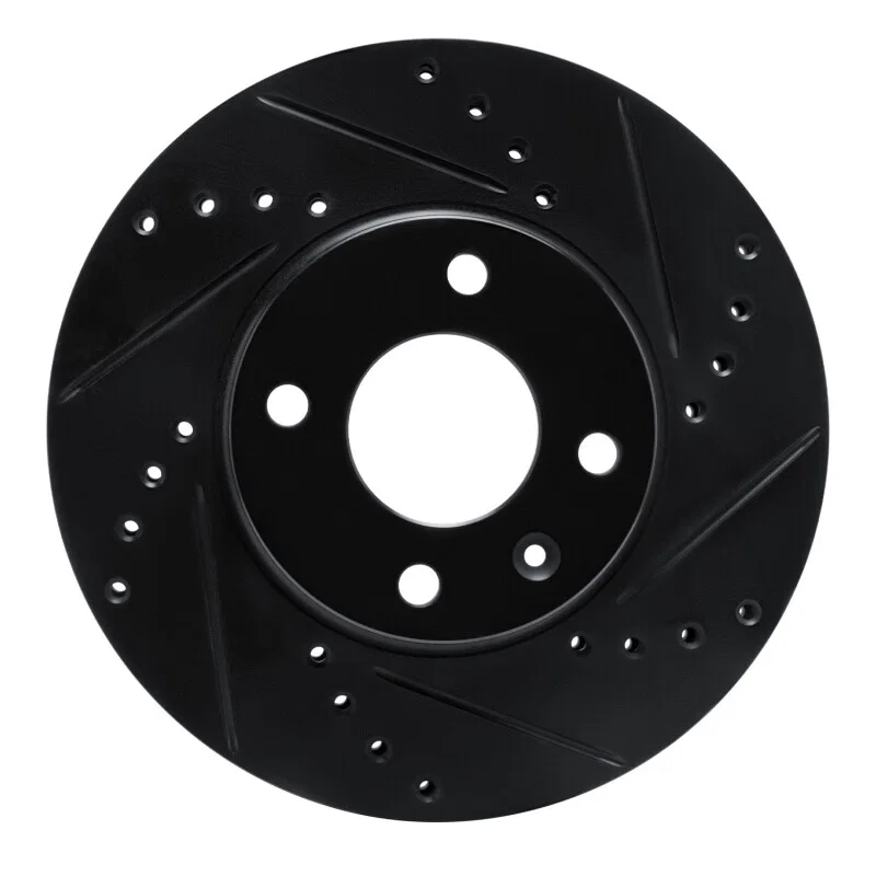 R1 Concepts 633-92022R, R1 12-17 Chevrolet SONIC (Mexico) Front Right Drilled & Slotted Black Brake Rotor