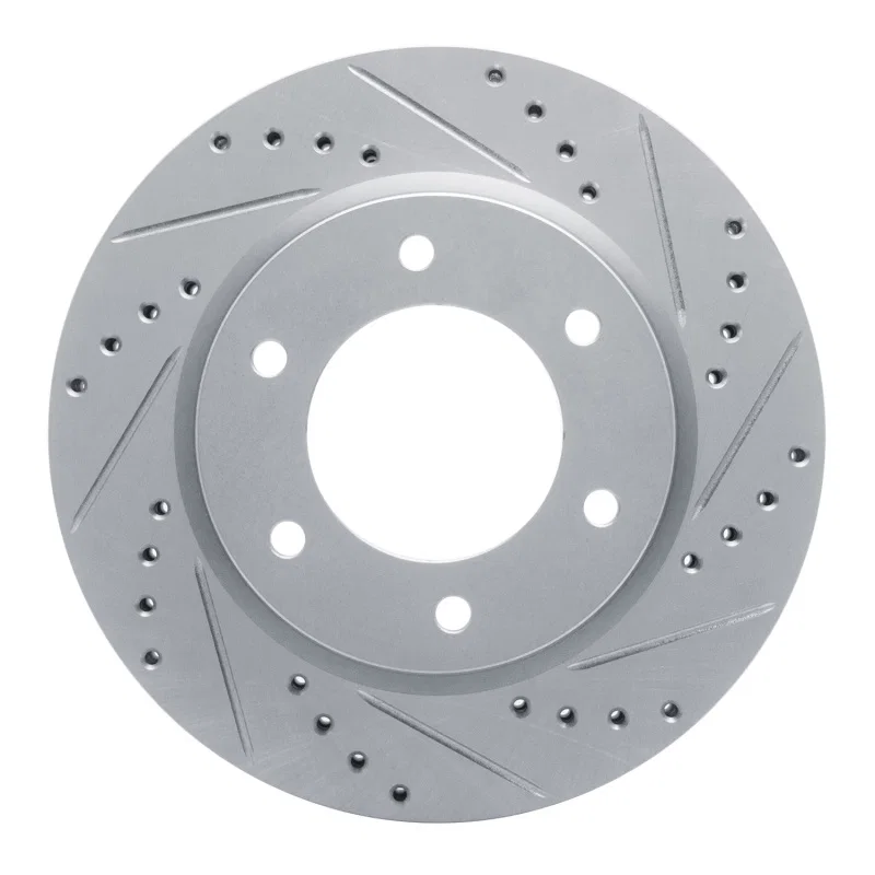 R1 Concepts 631-54275R, R1 19-25 Ford Ranger (USA/Canada) Front Right Drilled & Slotted Silver Brake Rotor