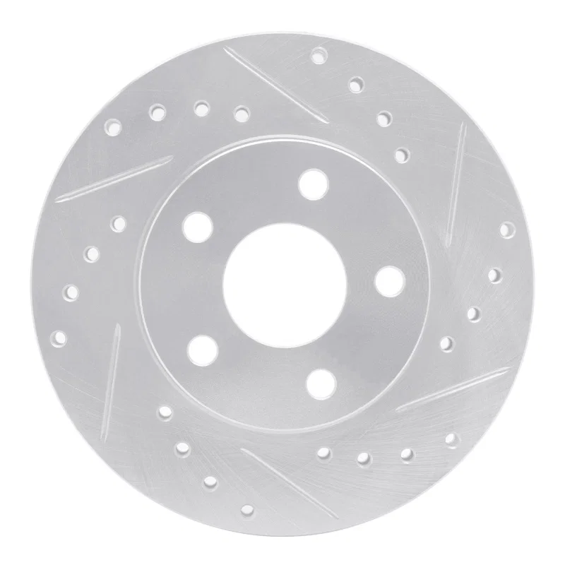 R1 Concepts 631-47010R, R1 82-84 Buick SKYHAWK Front Right Drilled & Slotted Silver Brake Rotor