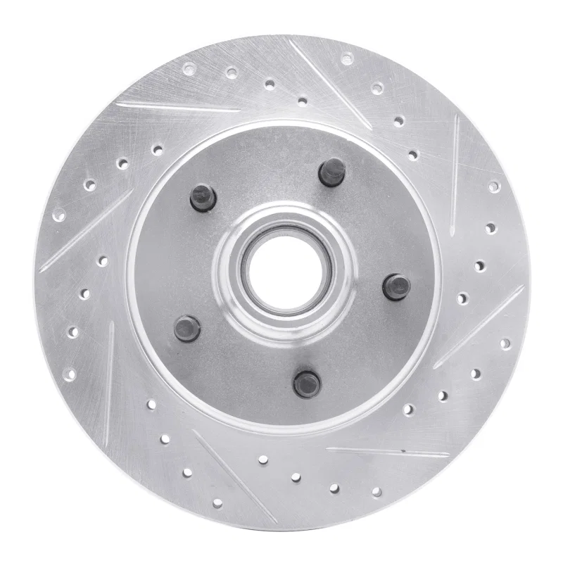 R1 Concepts 631-47061R, R1 77-95 Buick Electra Front Right Drilled & Slotted Silver Brake Rotor