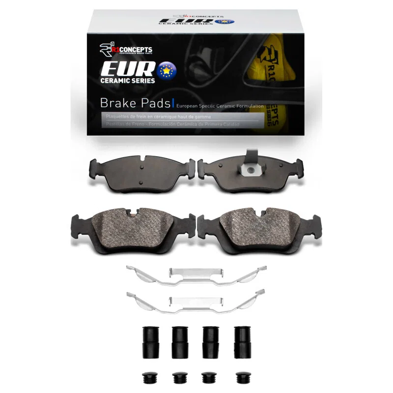 R1 Concepts 2600-0558-01, R1 92-08 BMW 325XI Front Euro Ceramic Pads & Hardware Kit