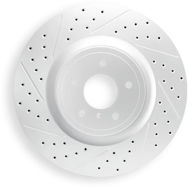R1 Concepts 830-80066L, R1 07-12 Mazda Cx-7 Front Left Drilled & Slotted Geo-Carbon Rotor