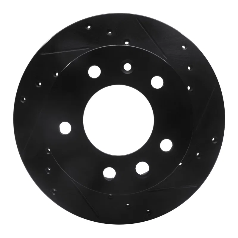 R1 Concepts 633-40041R, R1 02-06 Dodge Sprinter 2500 Front Right Drilled & Slotted Black Brake Rotor