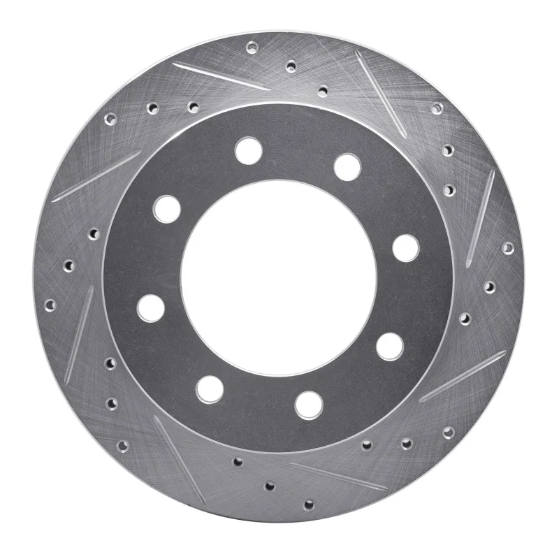 R1 Concepts 631-48040R, R1 99-20 Chevy Silverado 2500 HD/2500 HD Classic Rear Right Drilled & Slotted Silver Brake Rotor