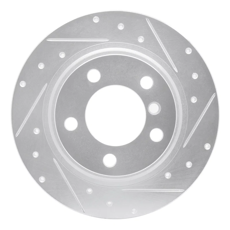 R1 Concepts 631-32020R, R1 15-26 BMW 228I xDrive Gran Coupe Front Right Drilled & Slotted Silver Brake Rotor