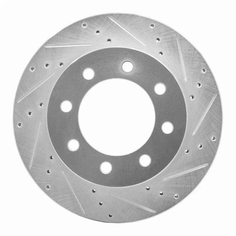 R1 Concepts 631-40102R, R1 03-08 Dodge Ram 4000 (Mexico) Front Right Drilled & Slotted Silver Brake Rotor