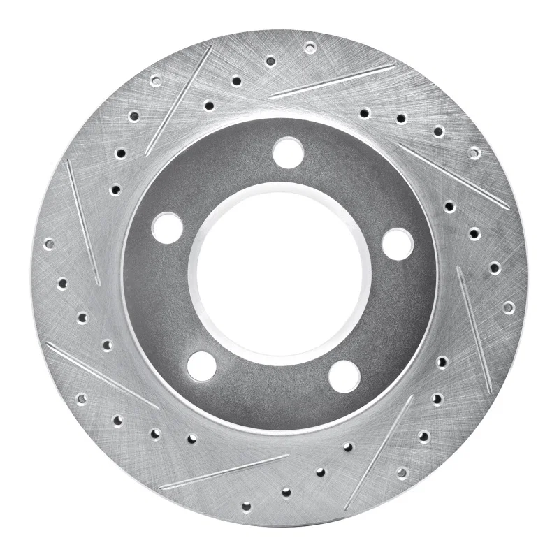 R1 Concepts 631-42016L, R1 74-80 InternatIonal SCOUT II Front Left Drilled & Slotted Silver Brake Rotor