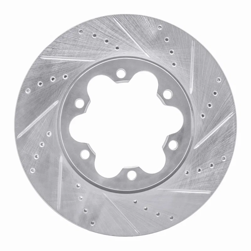 R1 Concepts 631-92092R, R1 03-06 Renault Laguna (Mexico) Front Right Drilled & Slotted Silver Brake Rotor