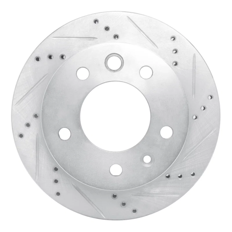 R1 Concepts 631-40041R, R1 2002-2006 Dodge Sprinter 3500 Front Right Drilled & Slotted Silver Brake Rotor