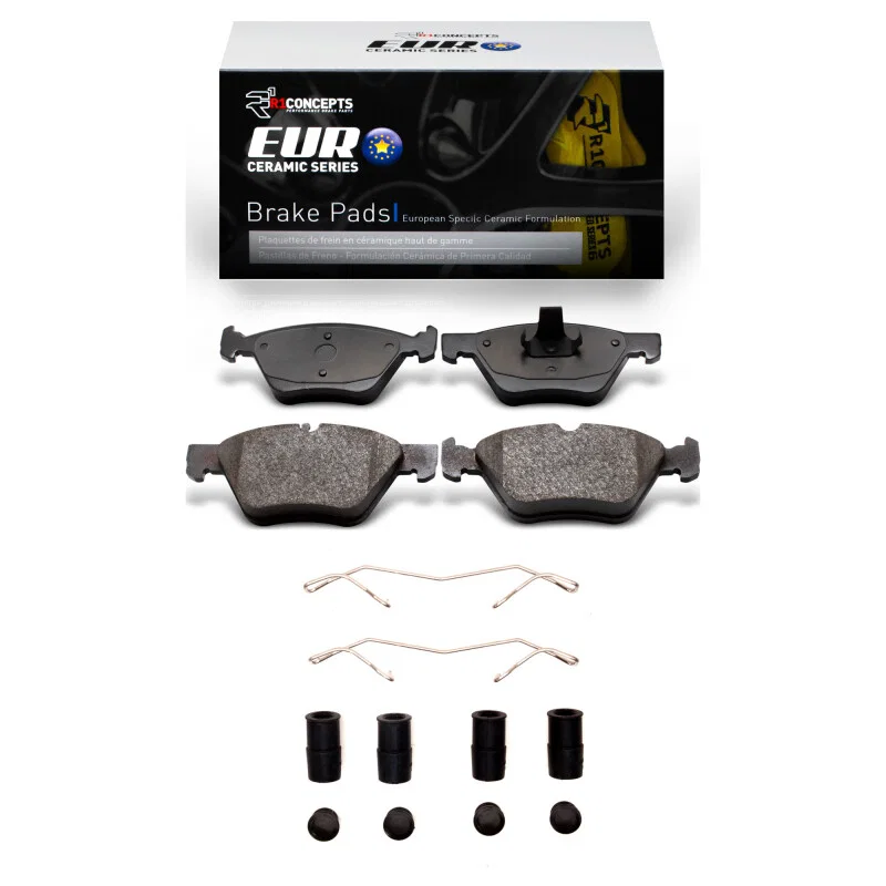 R1 Concepts 2600-0740-01, R1 96-08 Chrysler Crossfire Front Euro Ceramic Pads & Hardware Kit
