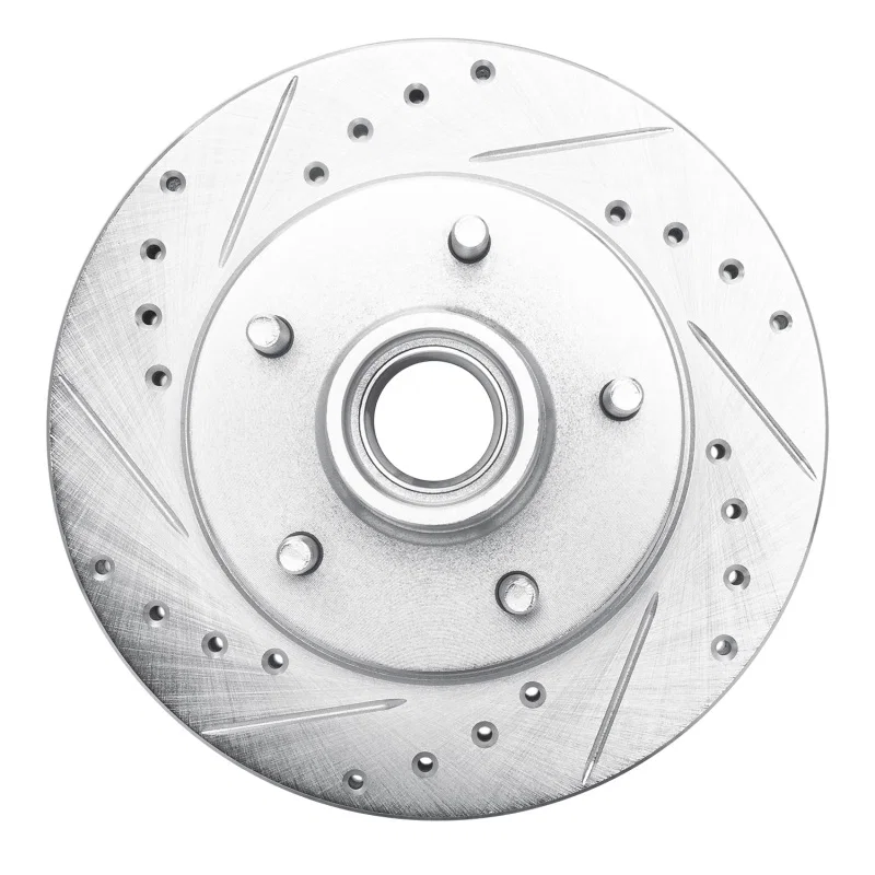 R1 Concepts 631-48016L, R1 91-03 Chevrolet S10 Blazer Front Left Drilled & Slotted Silver Brake Rotor